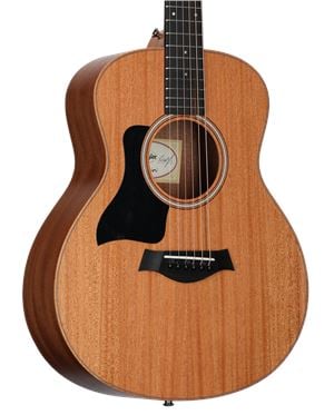 Taylor GS Mini-e Mahogany Left-Handed Acoustic Electric Guitar with Gigbag Body Angled View